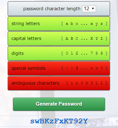 jQuery passwordgenerator